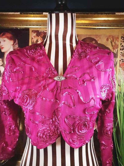 Vintage 1960s Clear Rhinestone Brooch