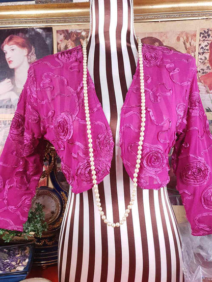 Vintage 1940s Resin Cream Pearl Necklace 45" - Single Strand Hand Knotted Pearls