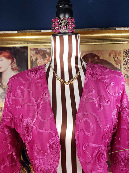 Vintage 1950s Amber Clear Glass Rhinestone Necklace Choker