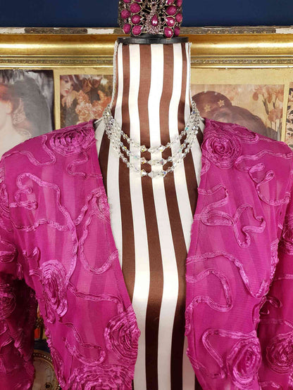 Vintage 1960s Aurora Borealis Crystal Necklace Three Strand AB