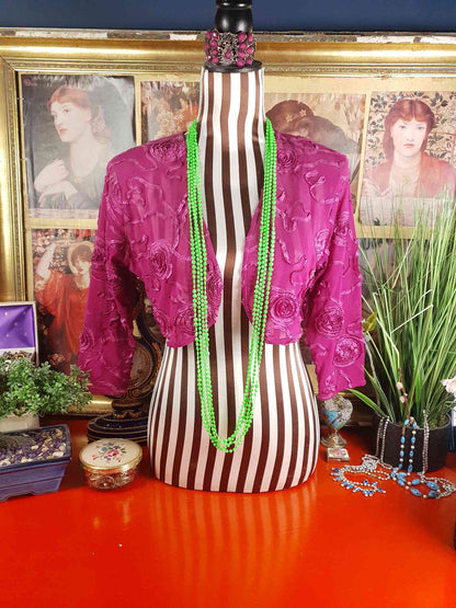 Vintage 1960s Lime Green Mod Long Necklace - Hong Kong Signed