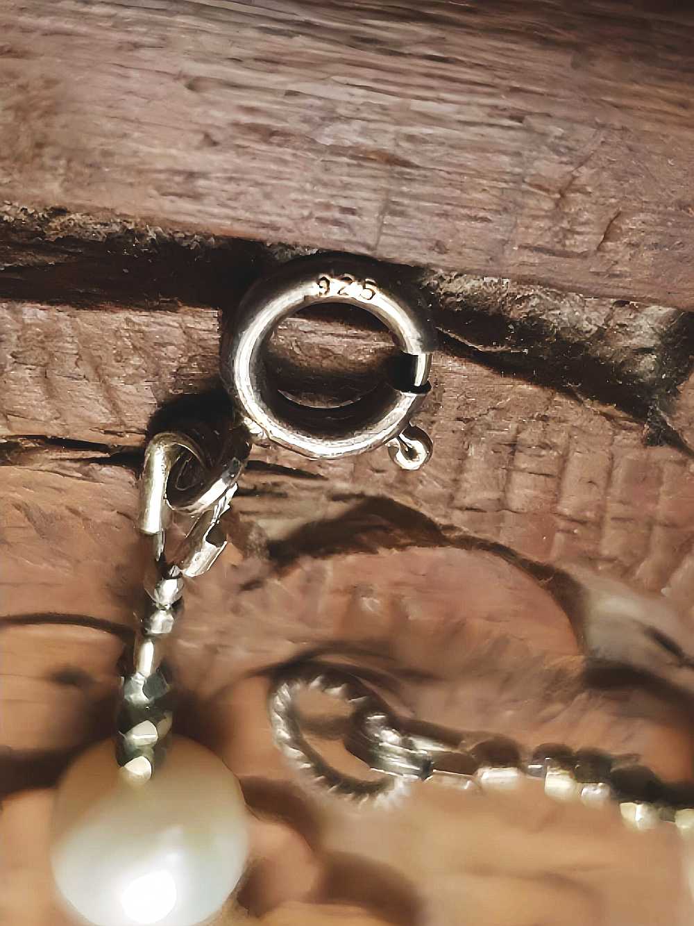 Vintage 1960s Freshwater Pearl Pearls Necklace Bracelet Set Demi Parure Sterling Silver