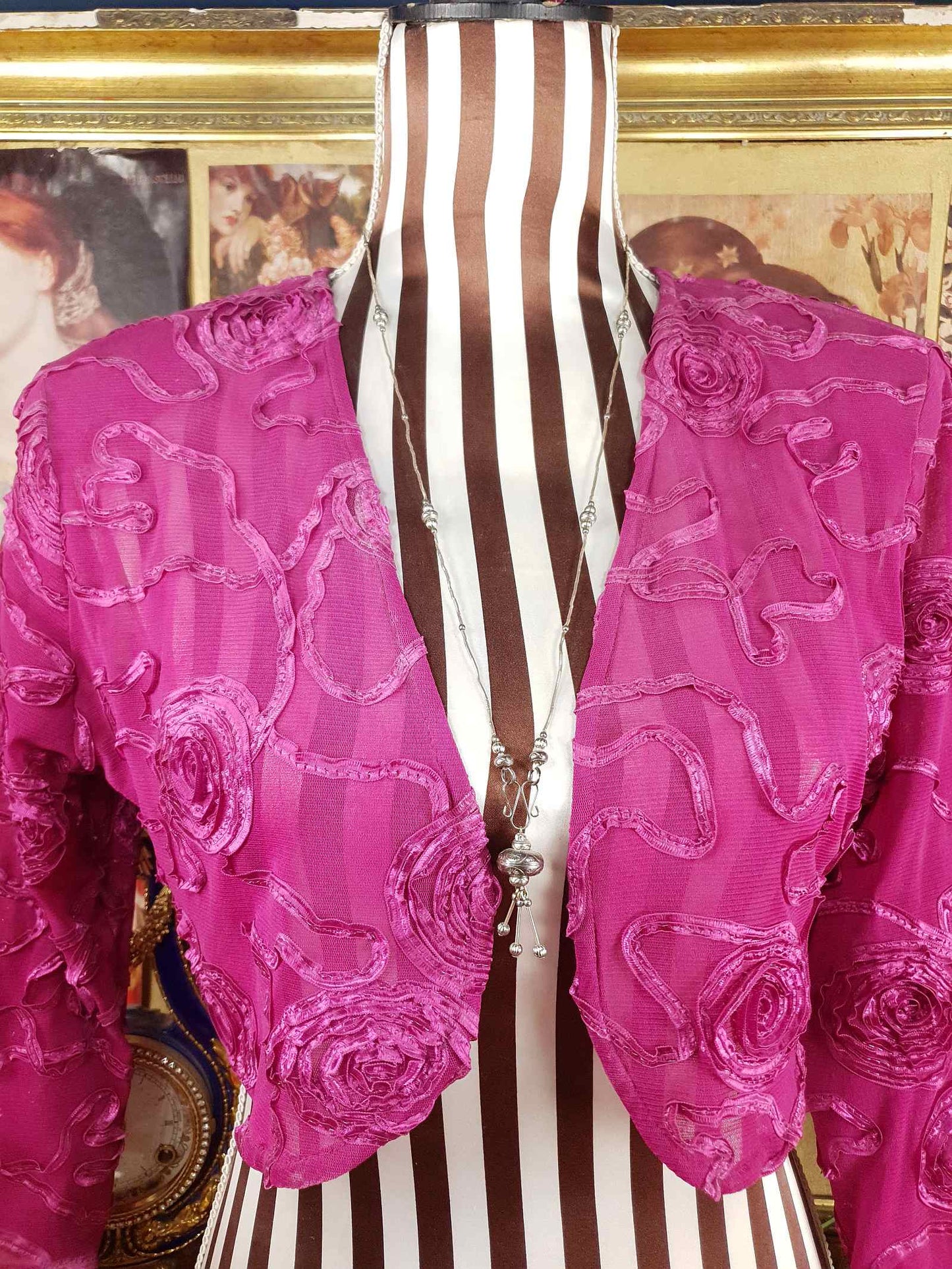 Vintage 1970s Boho Engraved Necklace Bohemian Silver Tone Metal