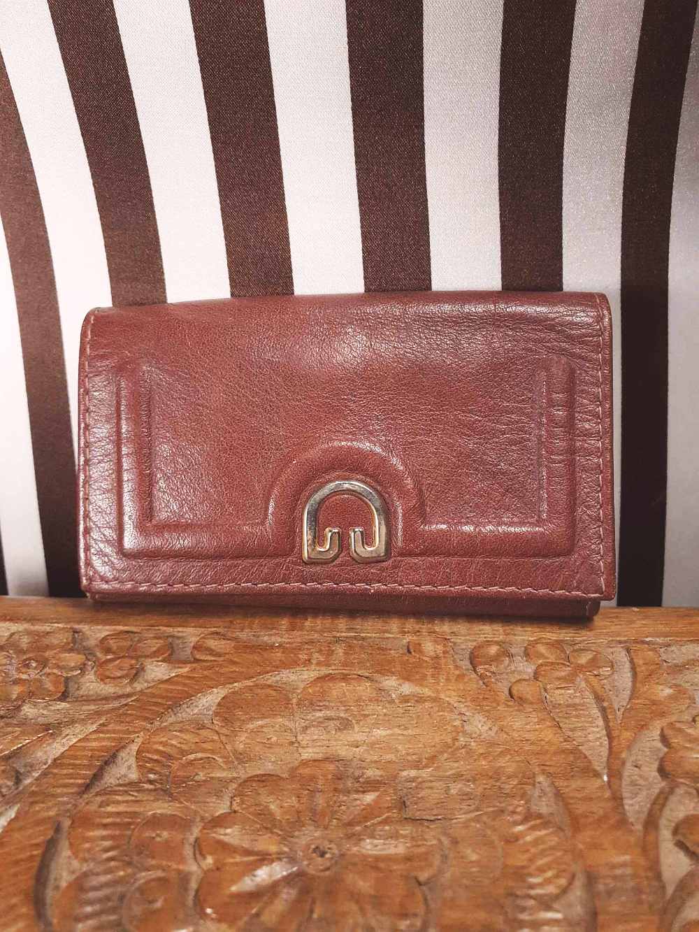 Vintage 1970s Buxton Leather Key Holder Wallet Keyring Omega Soft Hide