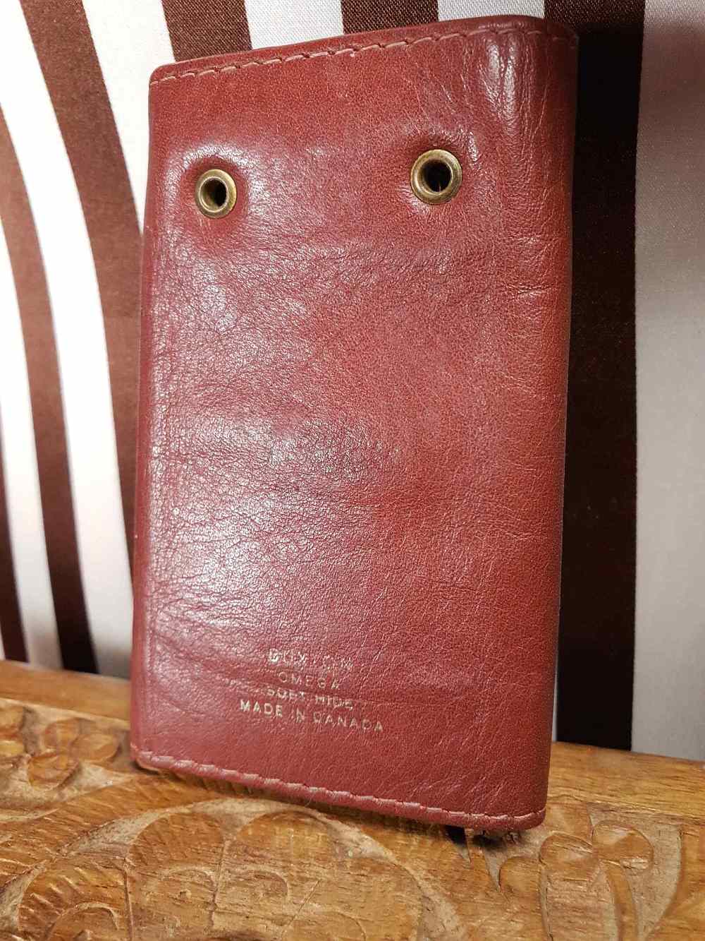 Vintage 1970s Buxton Leather Key Holder Wallet Keyring Omega Soft Hide