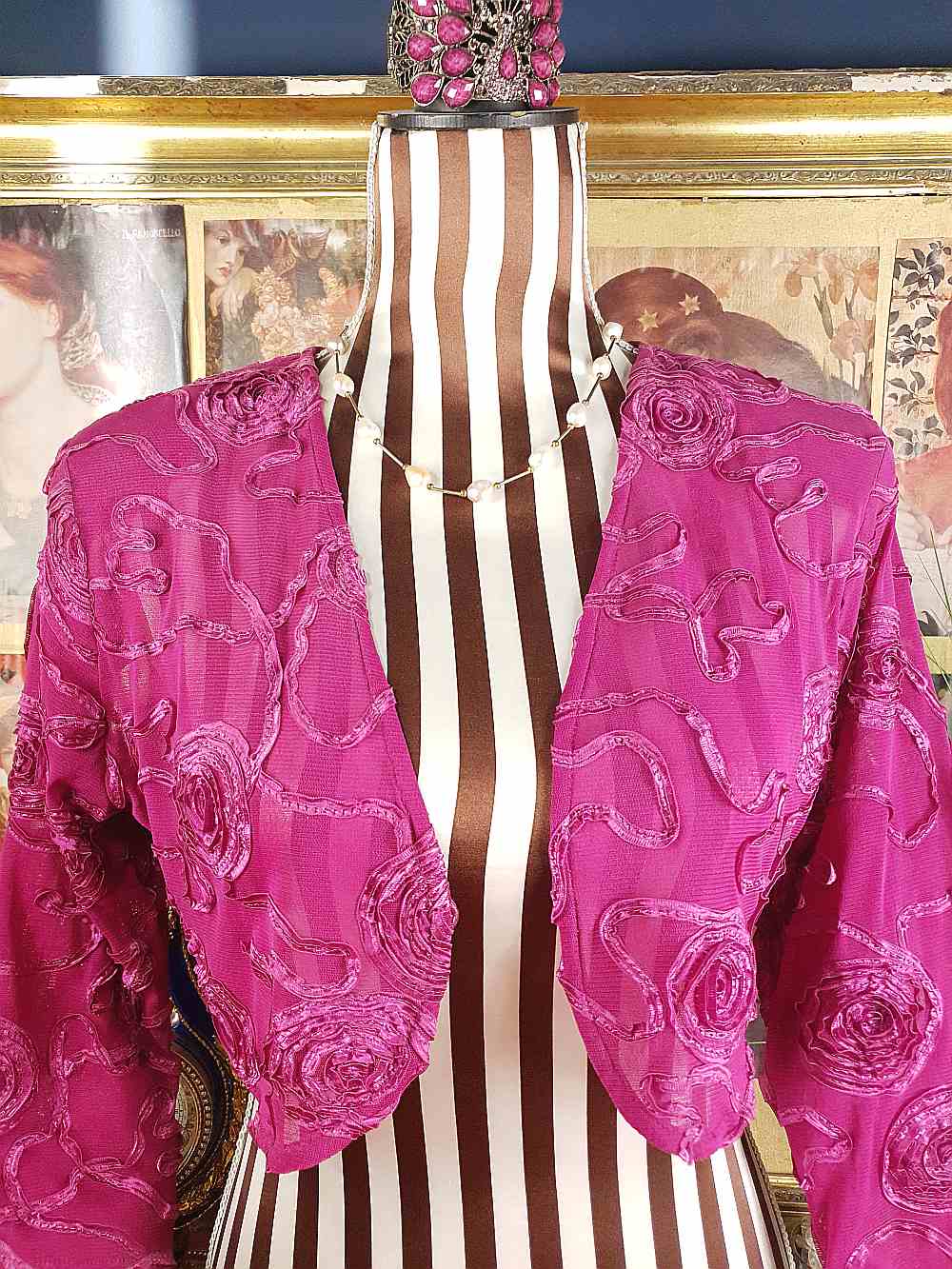 Vintage 1970s Freshwater Baroque Pearl Necklace White Lilac Peach Pearls