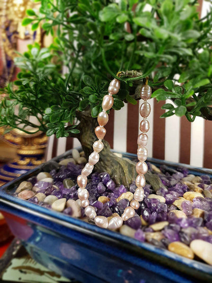 Vintage 1970s Pink Freshwater Pearl Bracelet