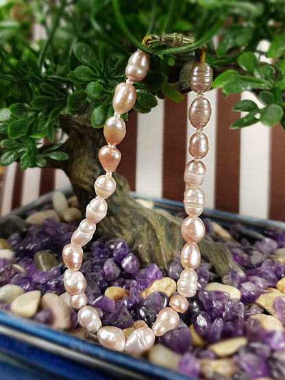 Vintage 1970s Pink Freshwater Pearl Bracelet