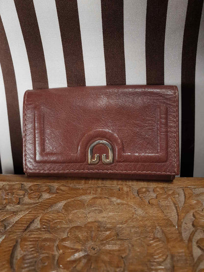 Vintage 1970s Buxton Key Holder Omega Soft Hide Leather Wallet
