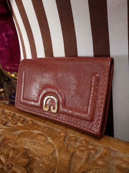 Vintage 1970s Buxton Key Holder Omega Soft Hide Leather Wallet
