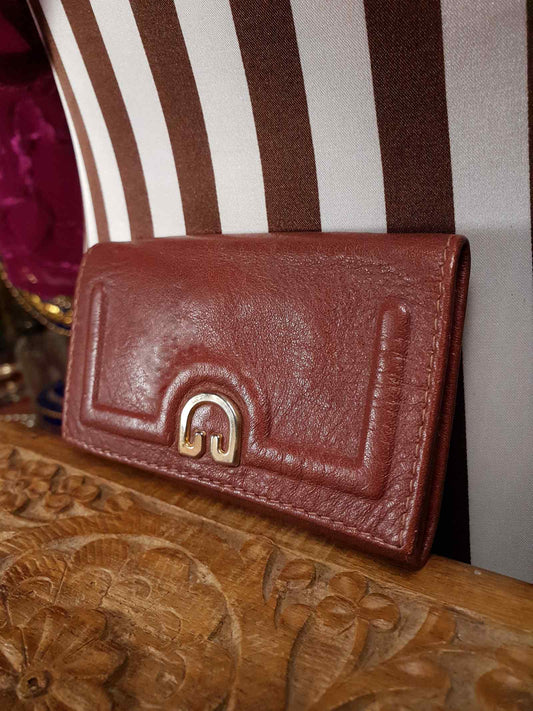 Vintage 1970s Buxton Key Holder Omega Soft Hide Leather Wallet
