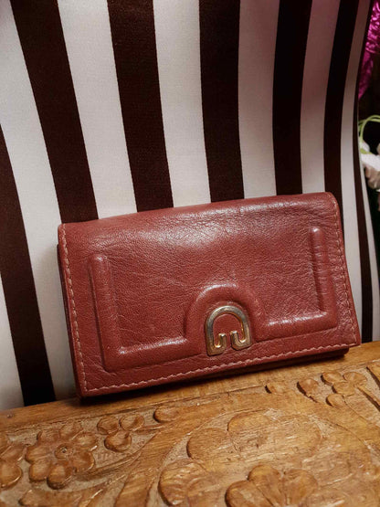 Vintage 1970s Buxton Key Holder Omega Soft Hide Leather Wallet